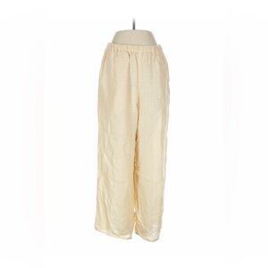 Flax Softened Linen Pants in Cream Size Small